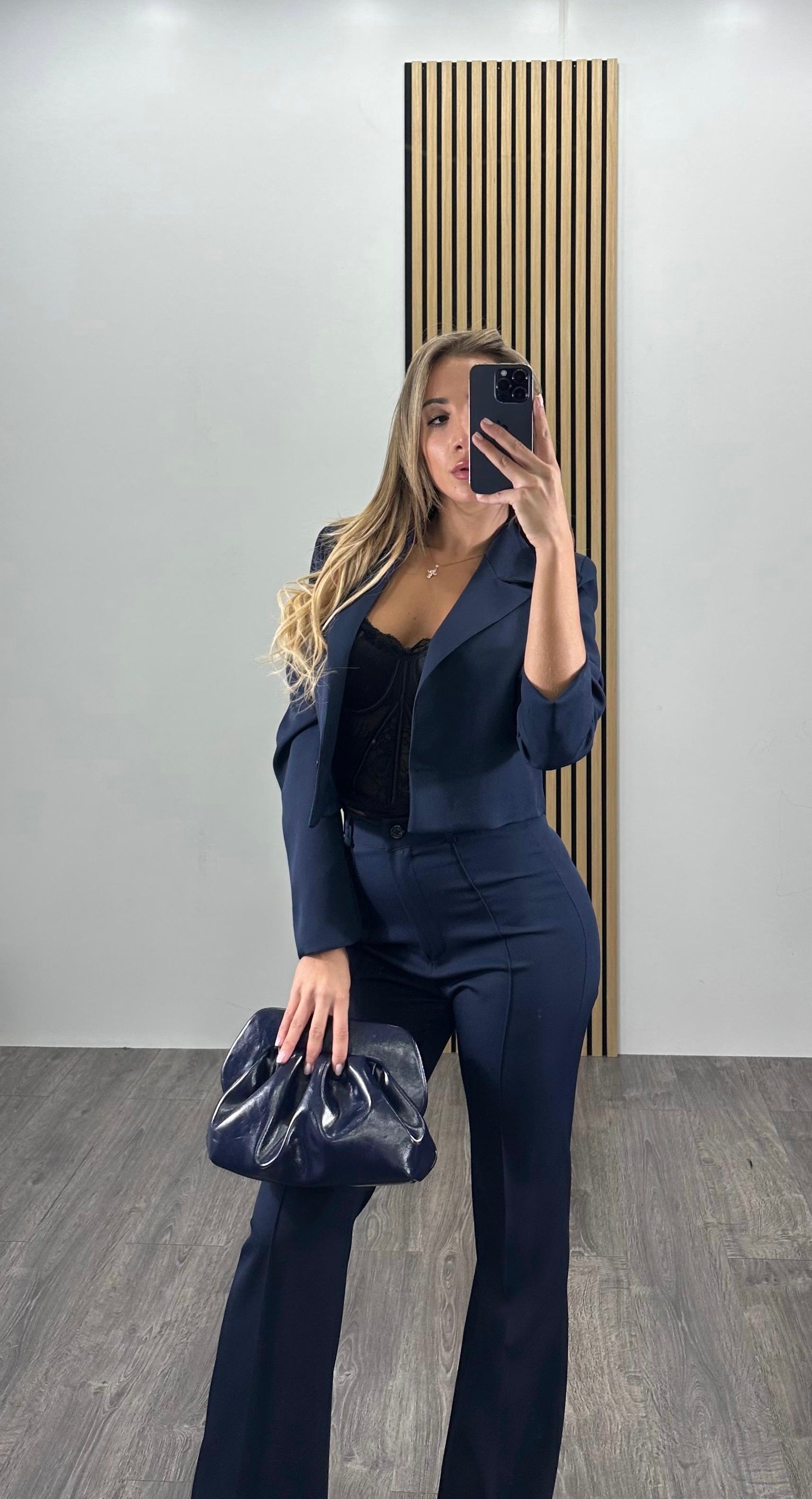 Tailleur con giacca CROP