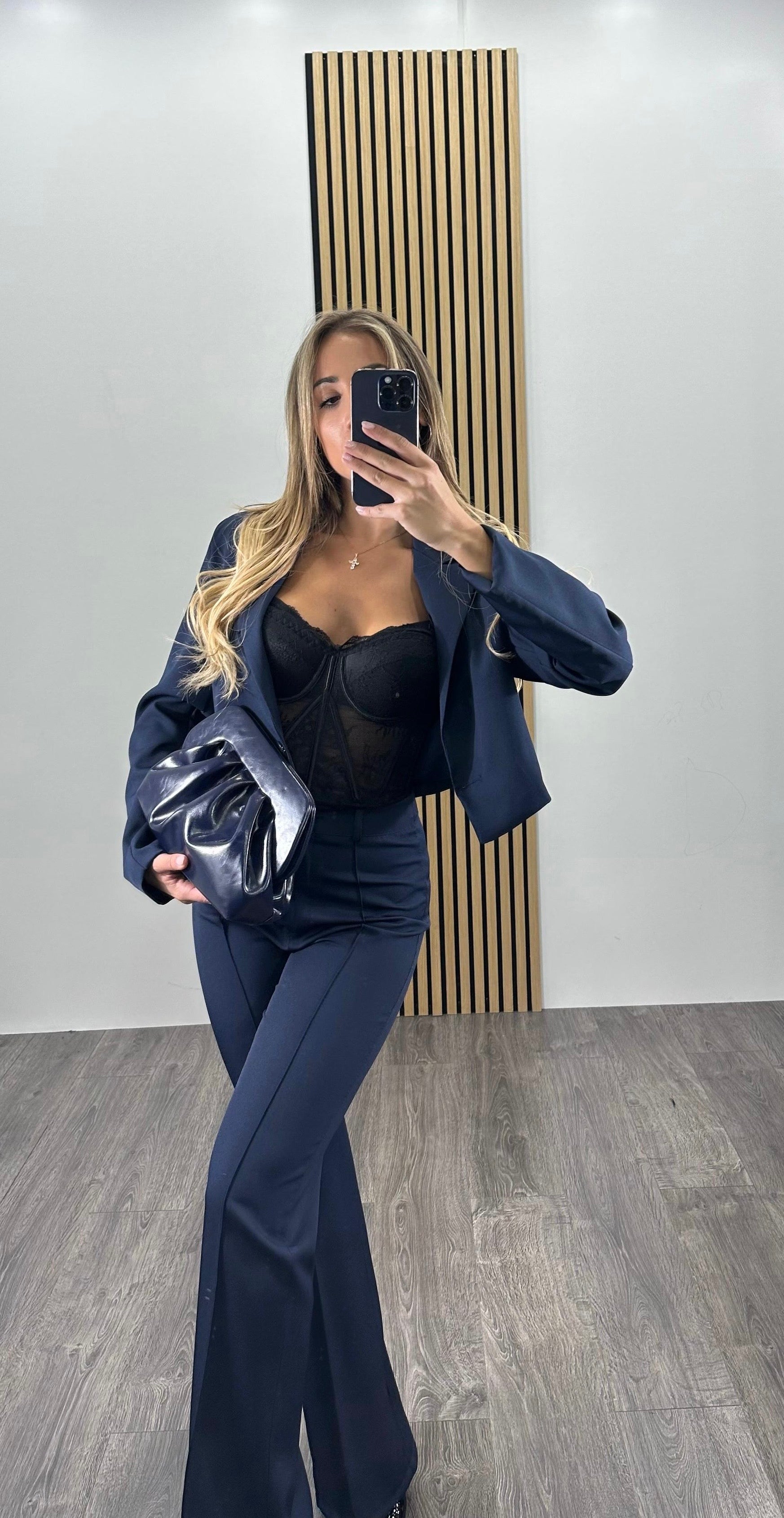 Tailleur con giacca CROP