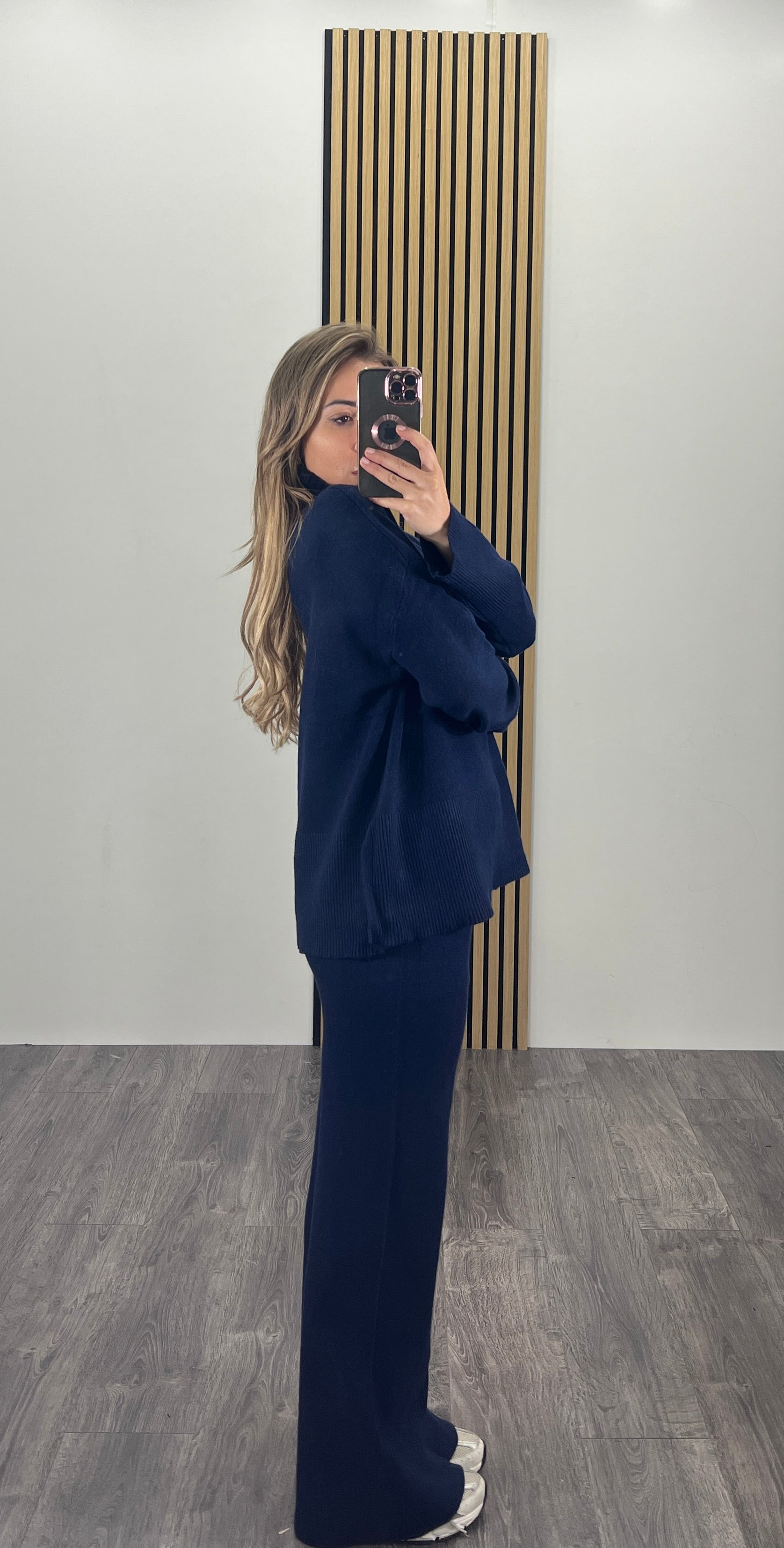 Coordinato collo alto in lanetta