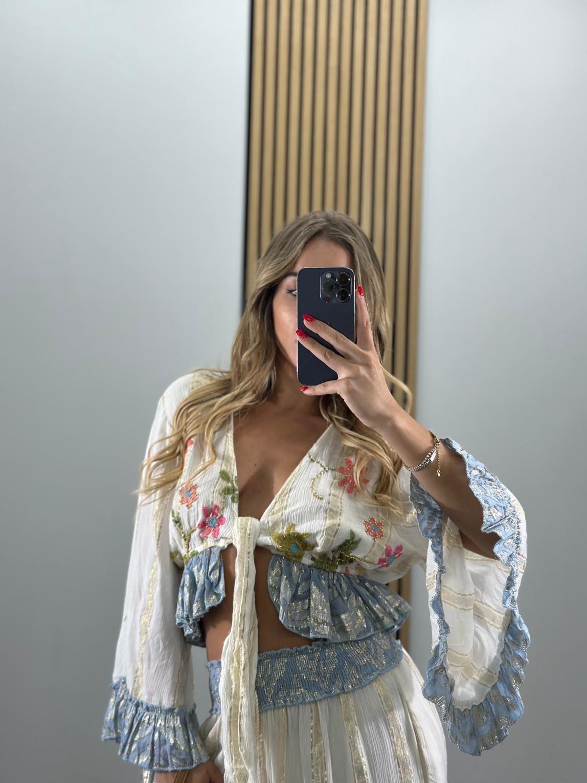 Set coordinato AMALFI con blusa e pantaloni