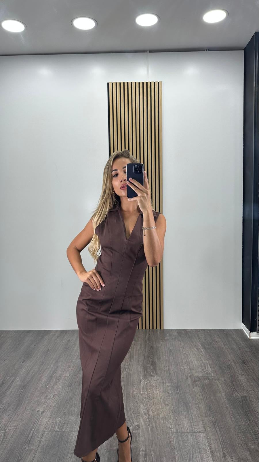 Abito CORINNE lungo a tubino
