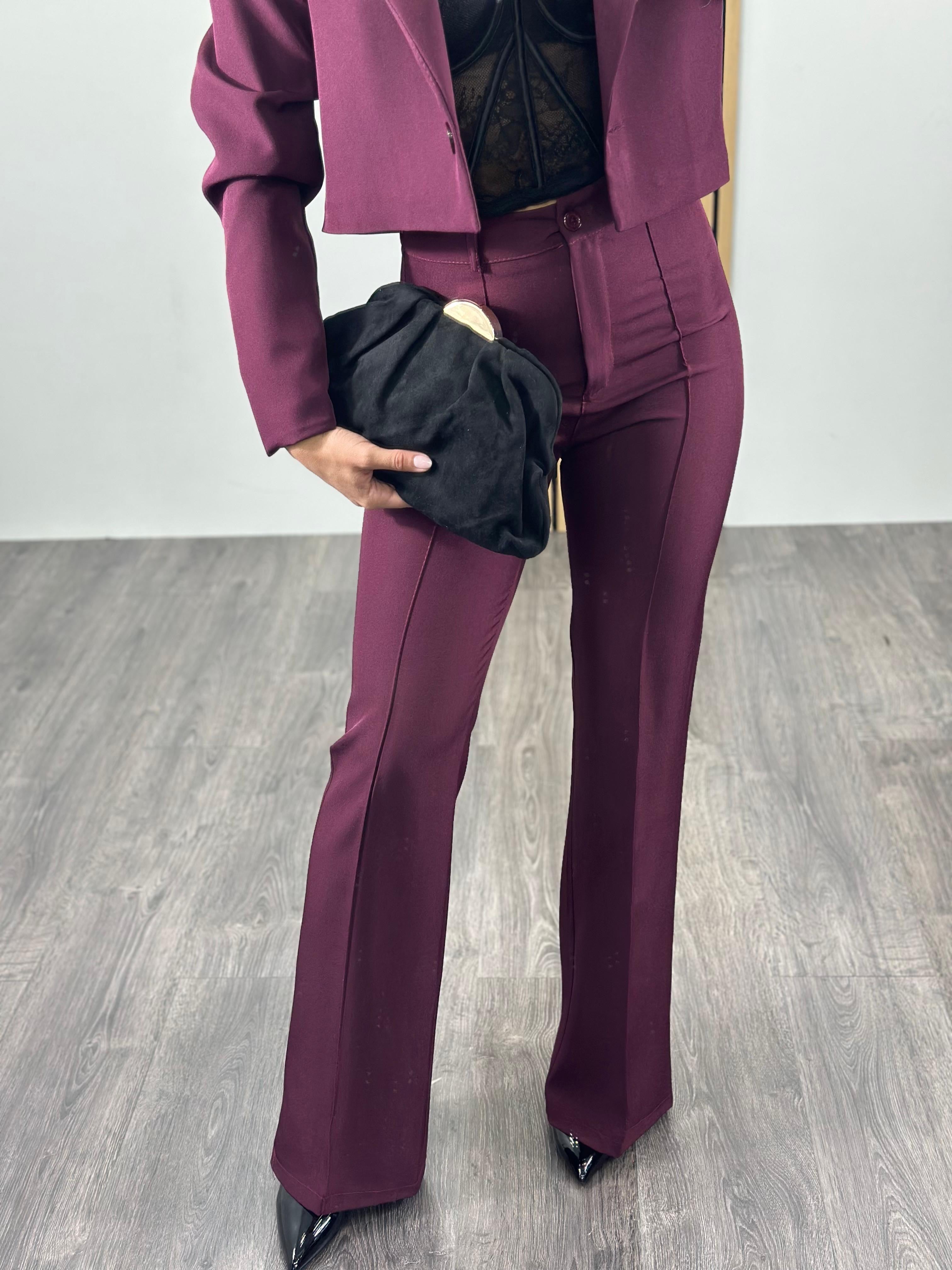 Tailleur con giacca CROP