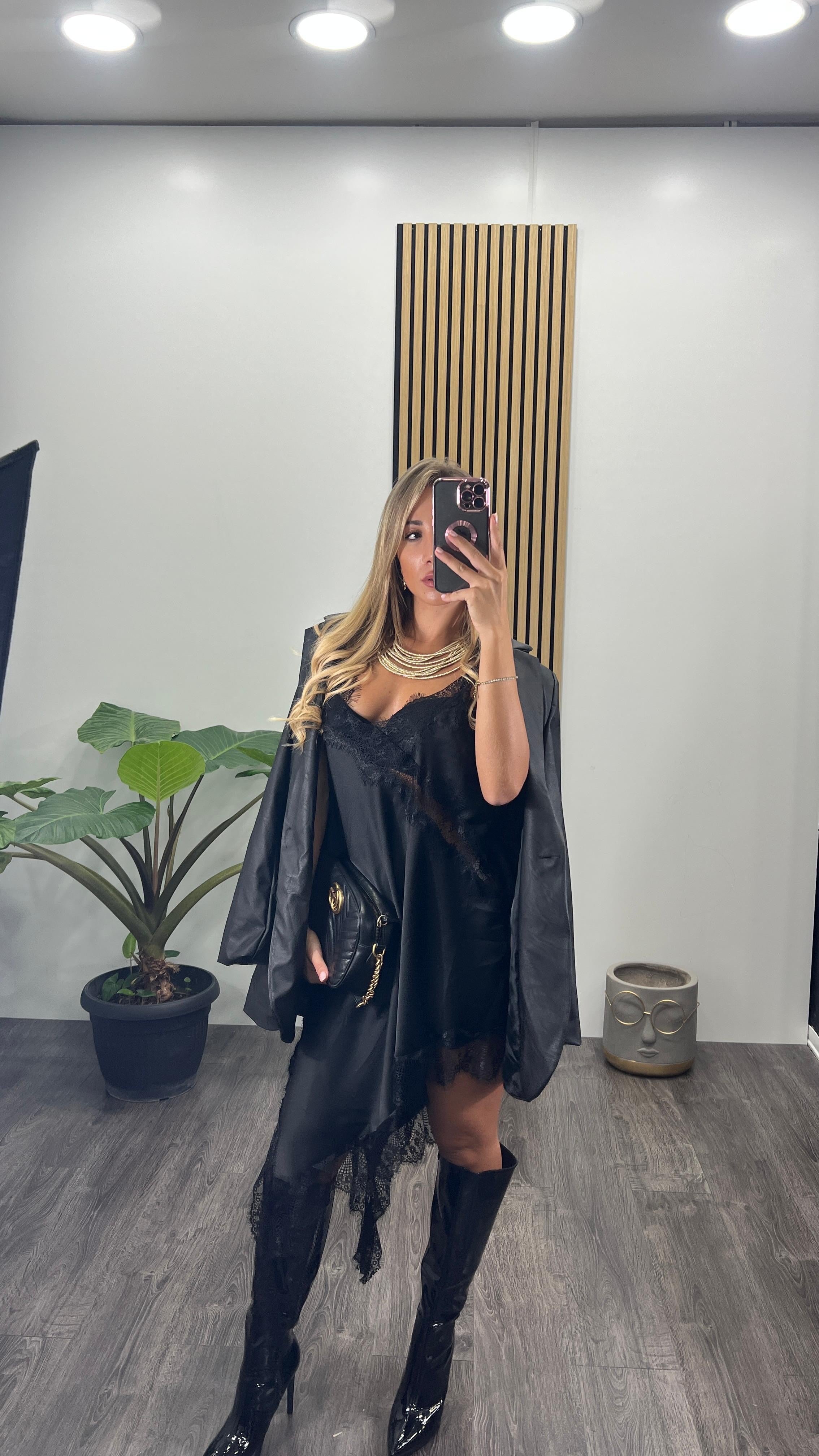 Abito GIADA sottoveste in pizzo