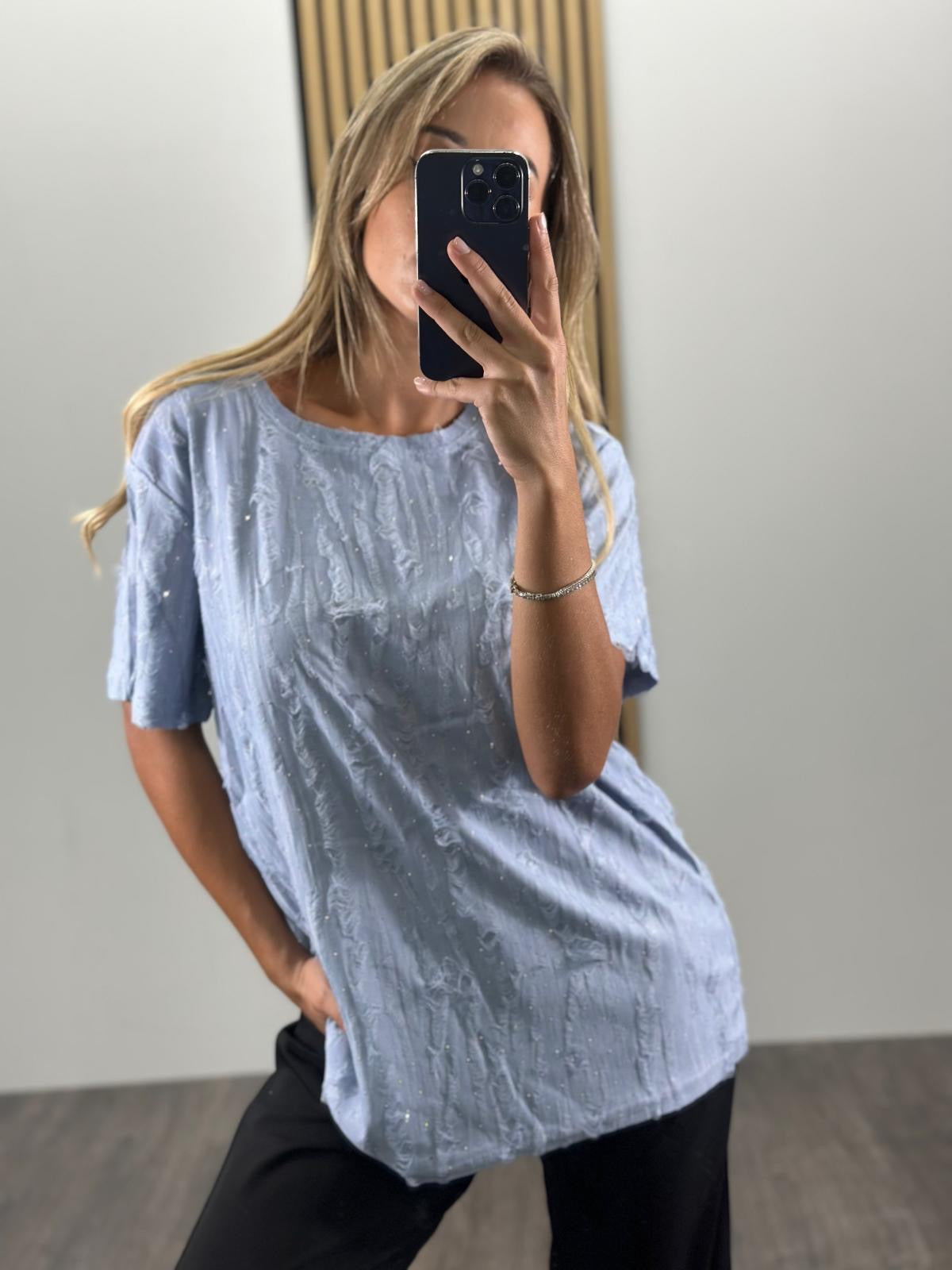 Maglia CAROL con brillantini