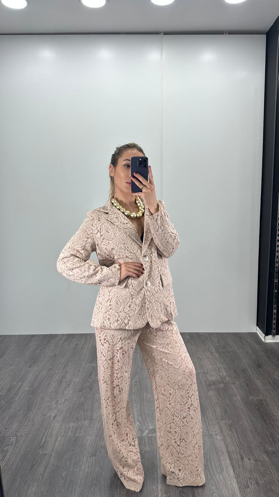 Tailleur GILDA in macramè
