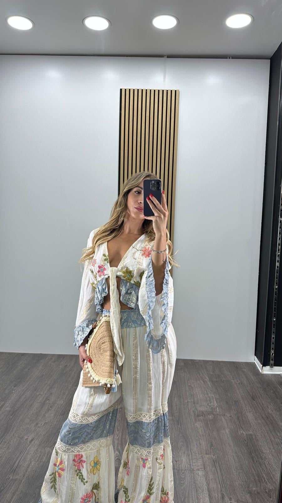 Set coordinato AMALFI con blusa e pantaloni