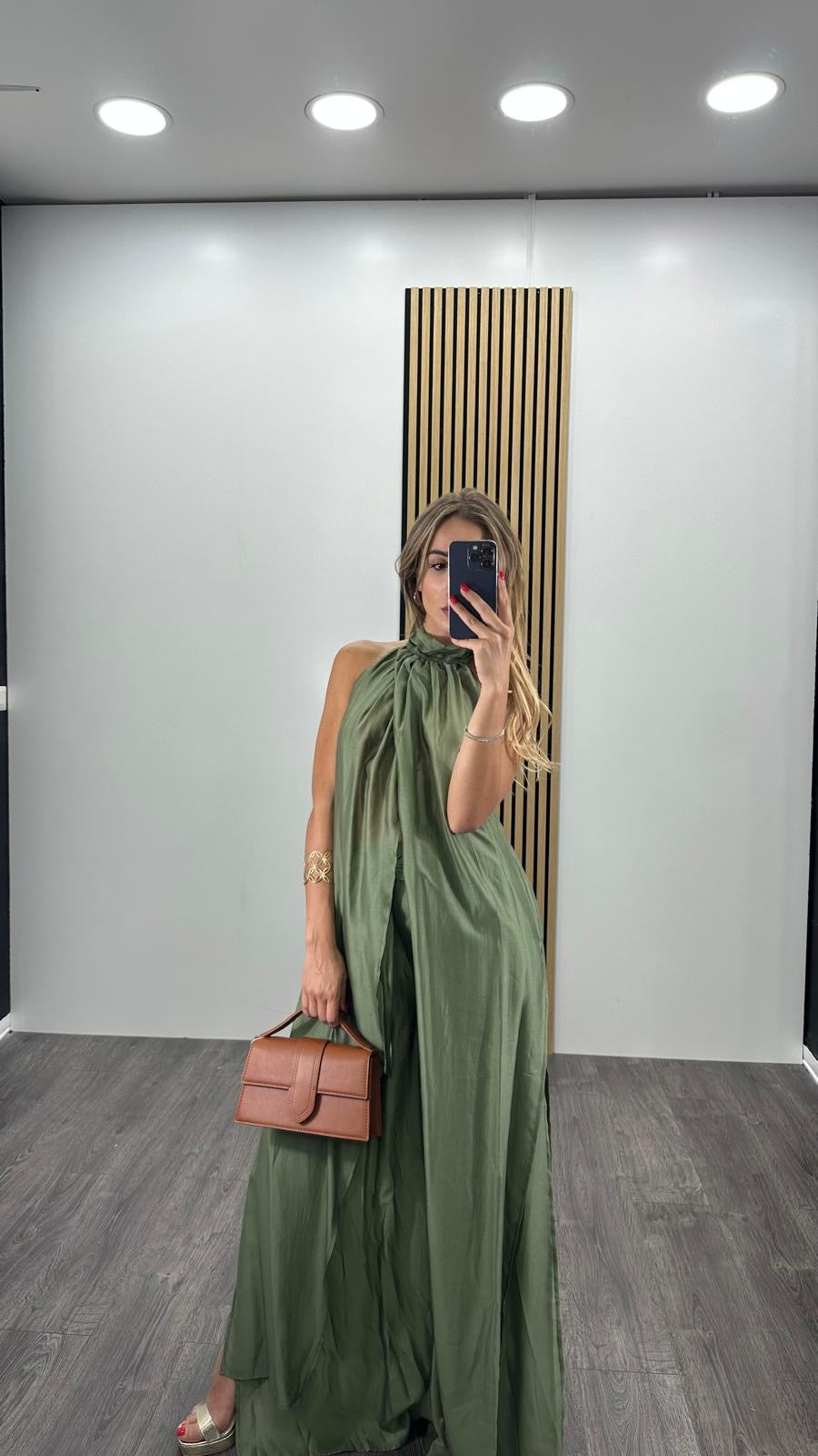 Set coordinato NUNZIA con blusa e pantaloni ampi
