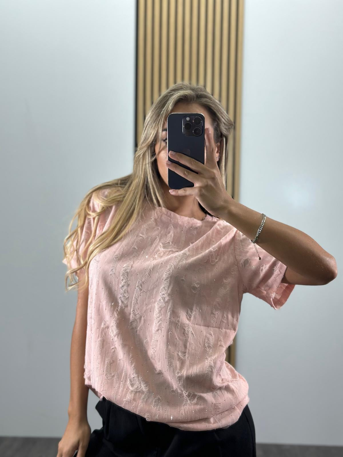 Maglia CAROL con brillantini