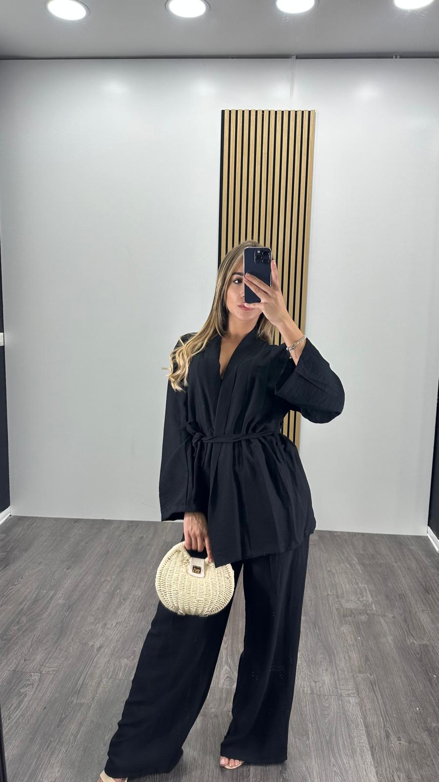 Tailleur CARLA con fusciacca in vita