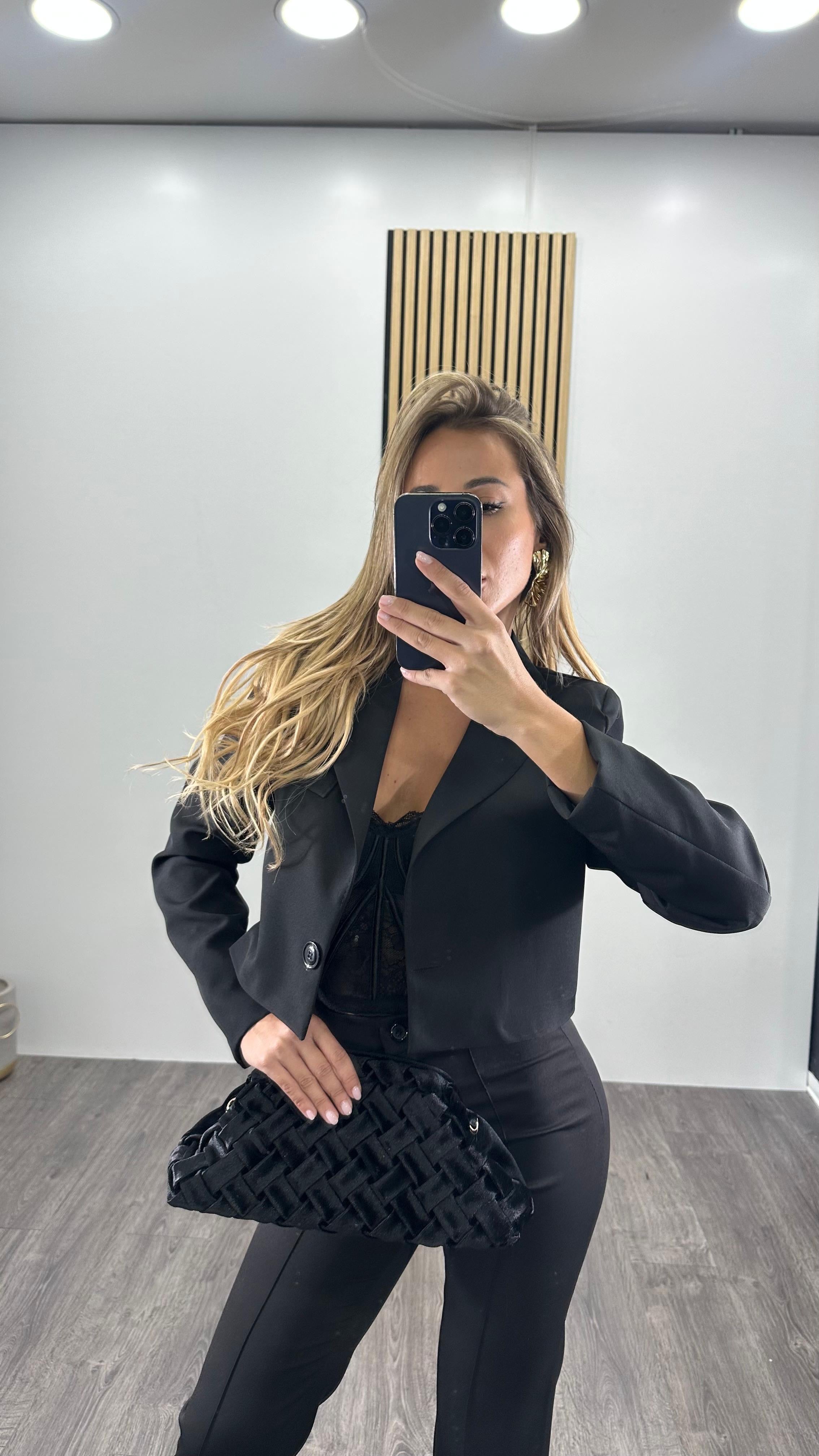 Tailleur con giacca CROP