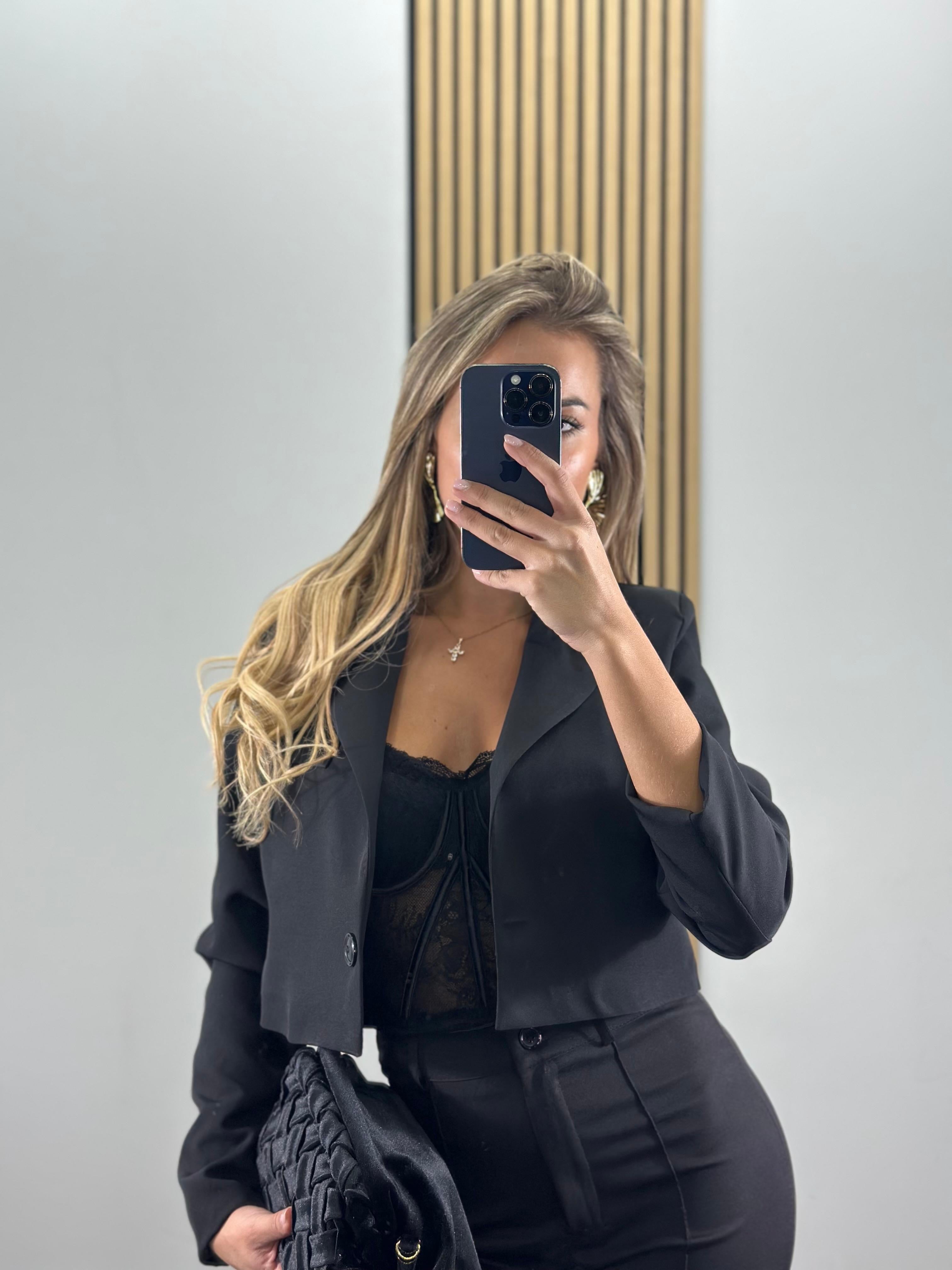 Tailleur con giacca CROP