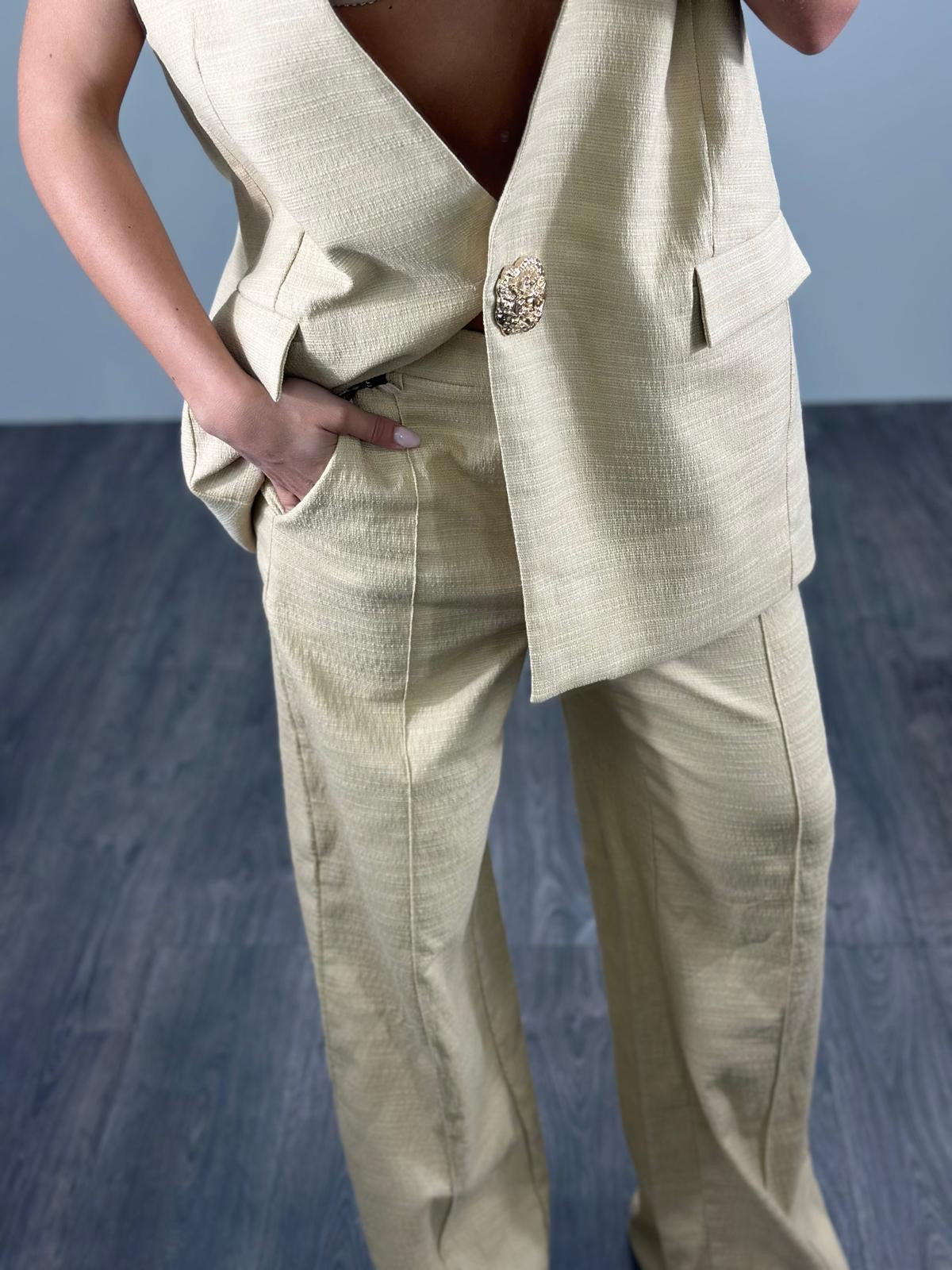 Set coordinato LUMINA con gilet e pantaloni