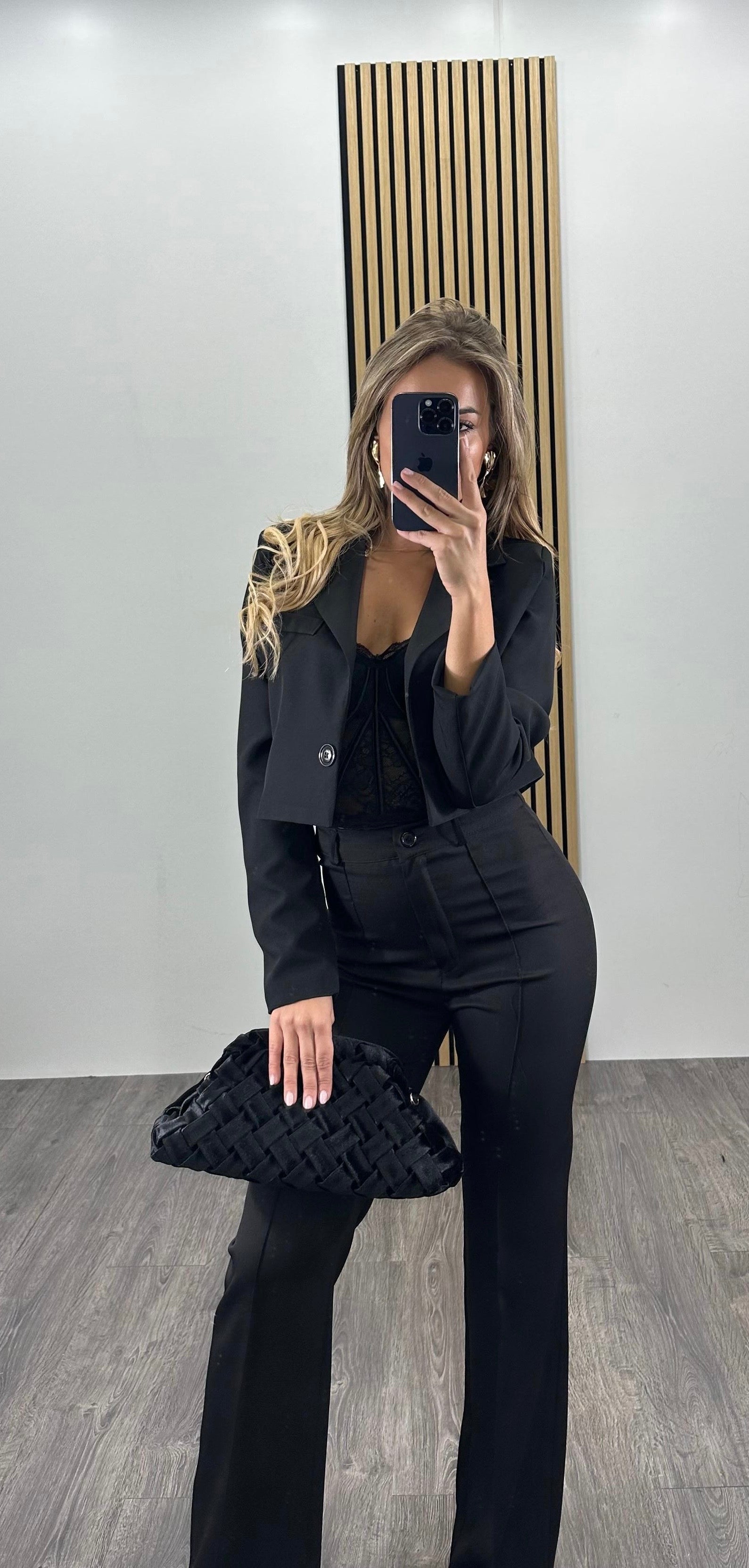 Tailleur con giacca CROP