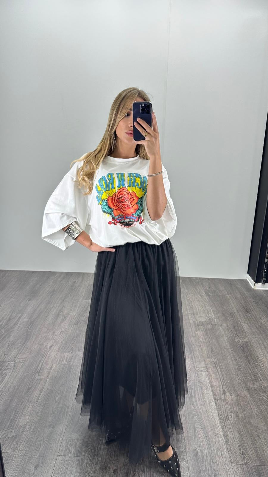 Gonna ampia in tulle