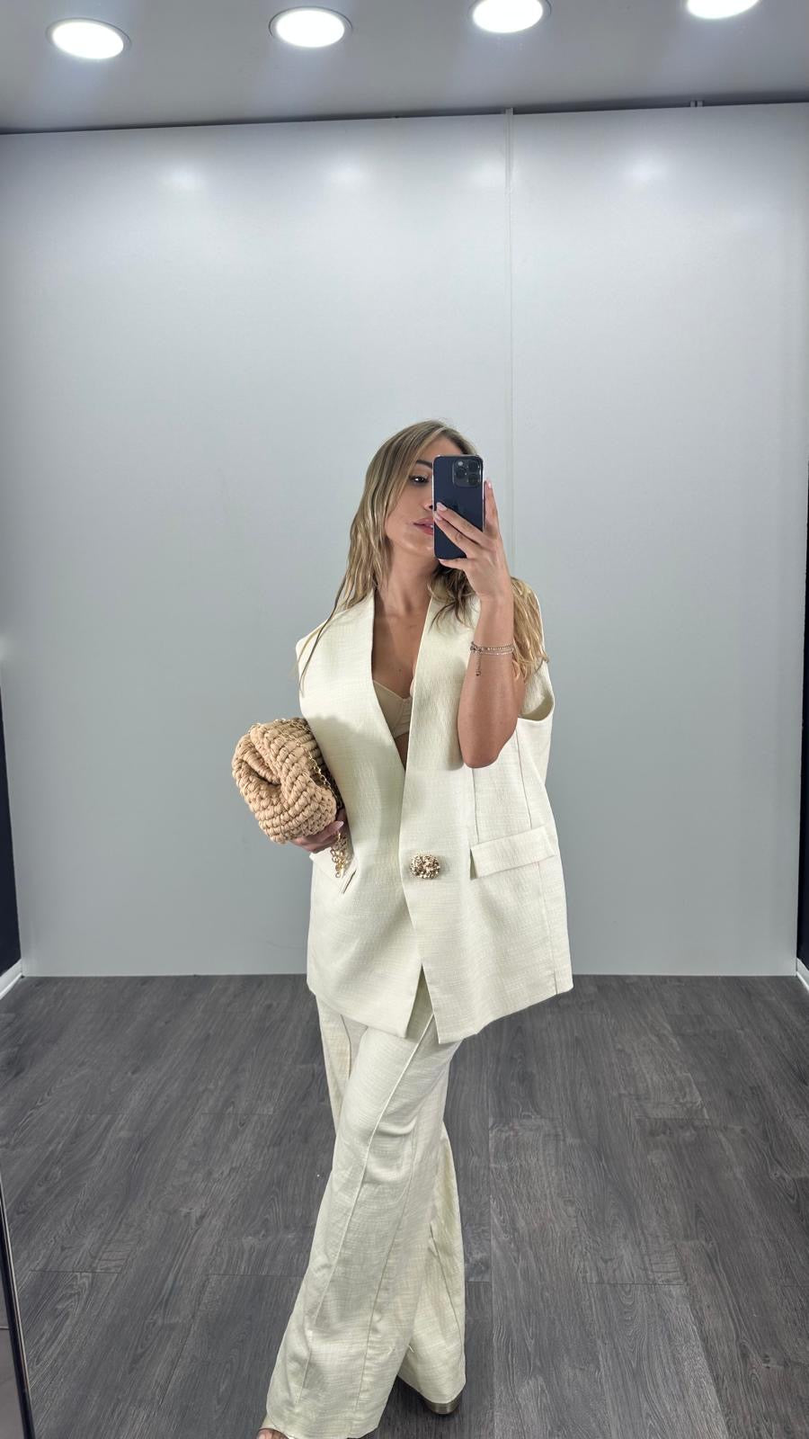 Set coordinato LUMINA con gilet e pantaloni