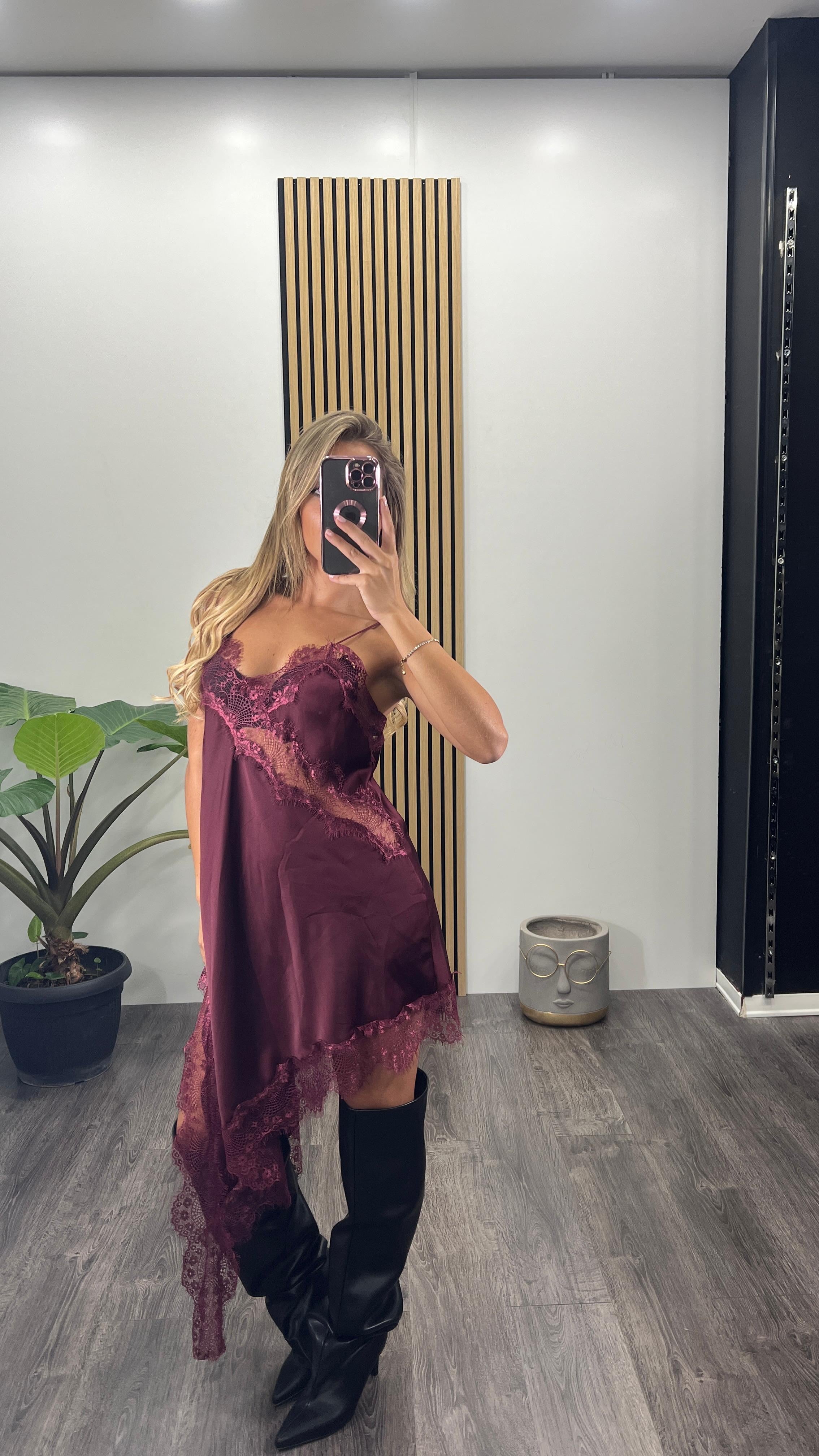 Abito GIADA sottoveste in pizzo