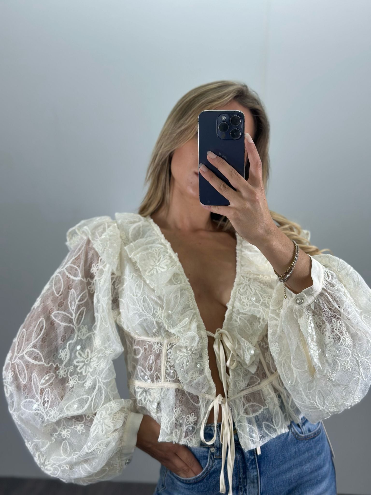 Blusa SOPHIE in pizzo
