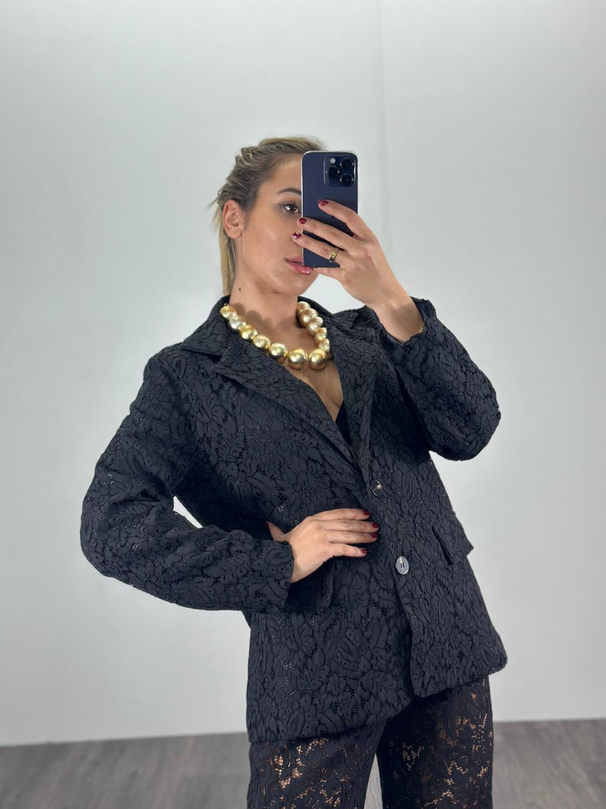 Tailleur GILDA in macramè