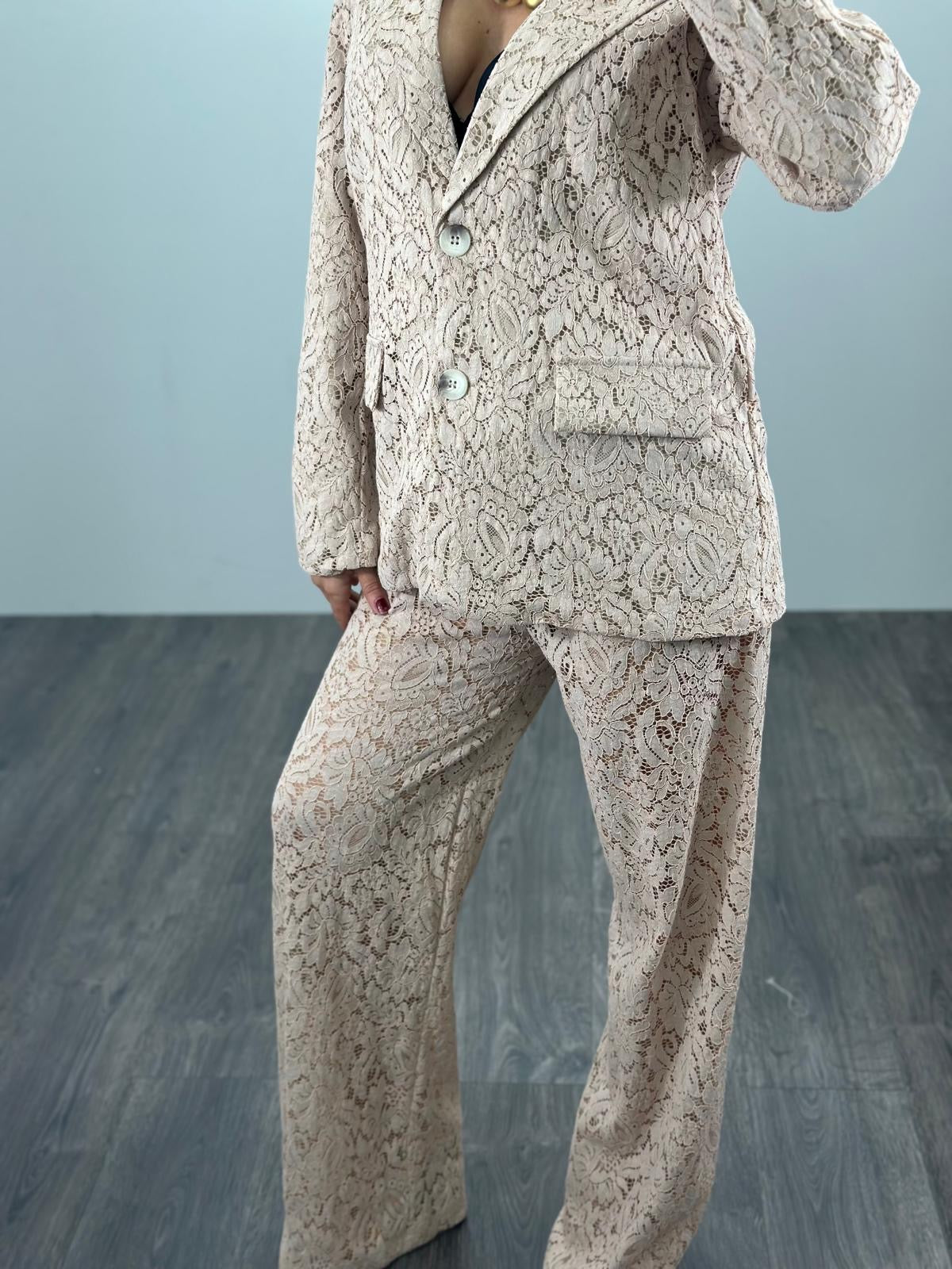 Tailleur GILDA in macramè