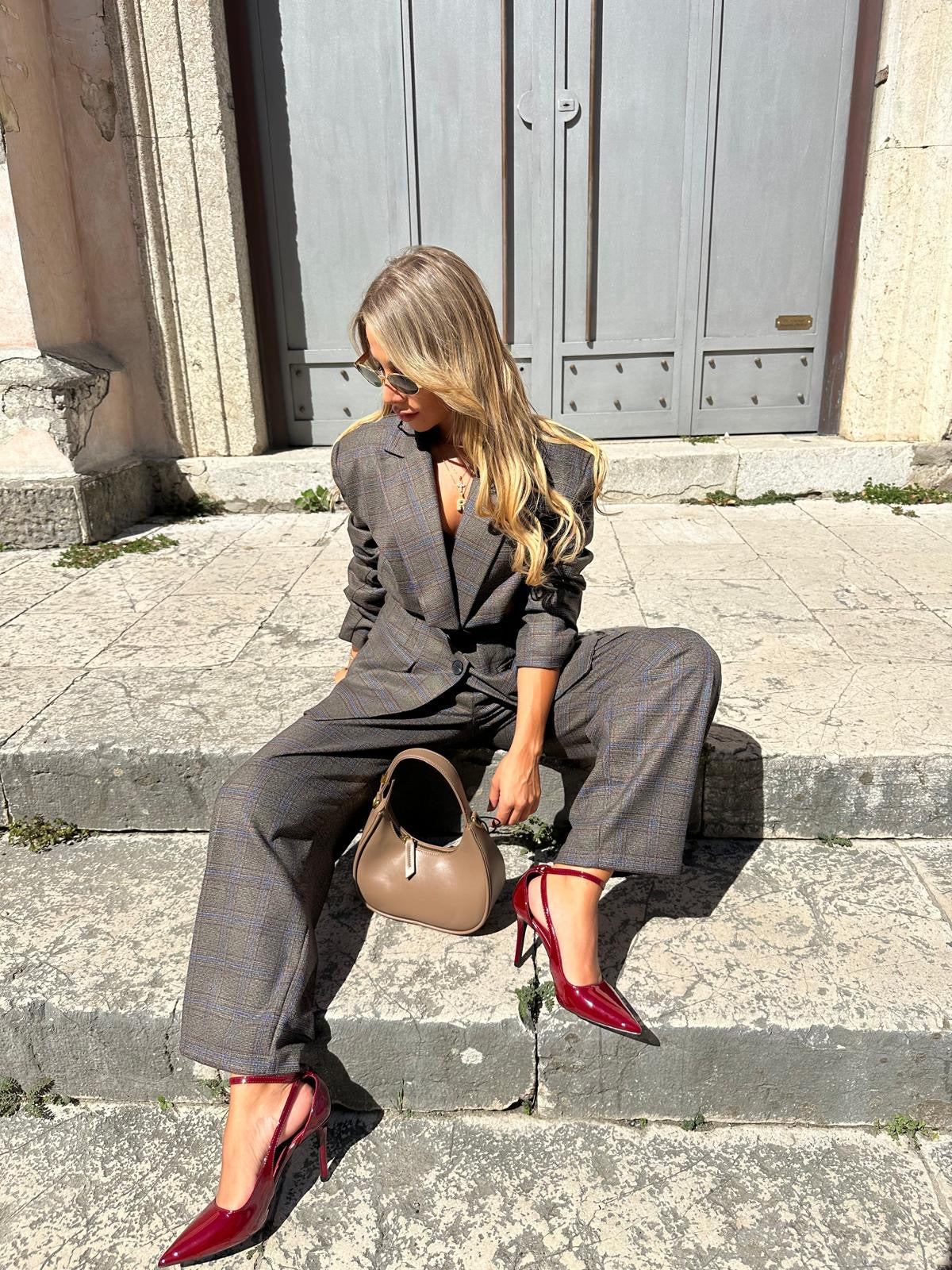 Pantaloni PARIS a quadri