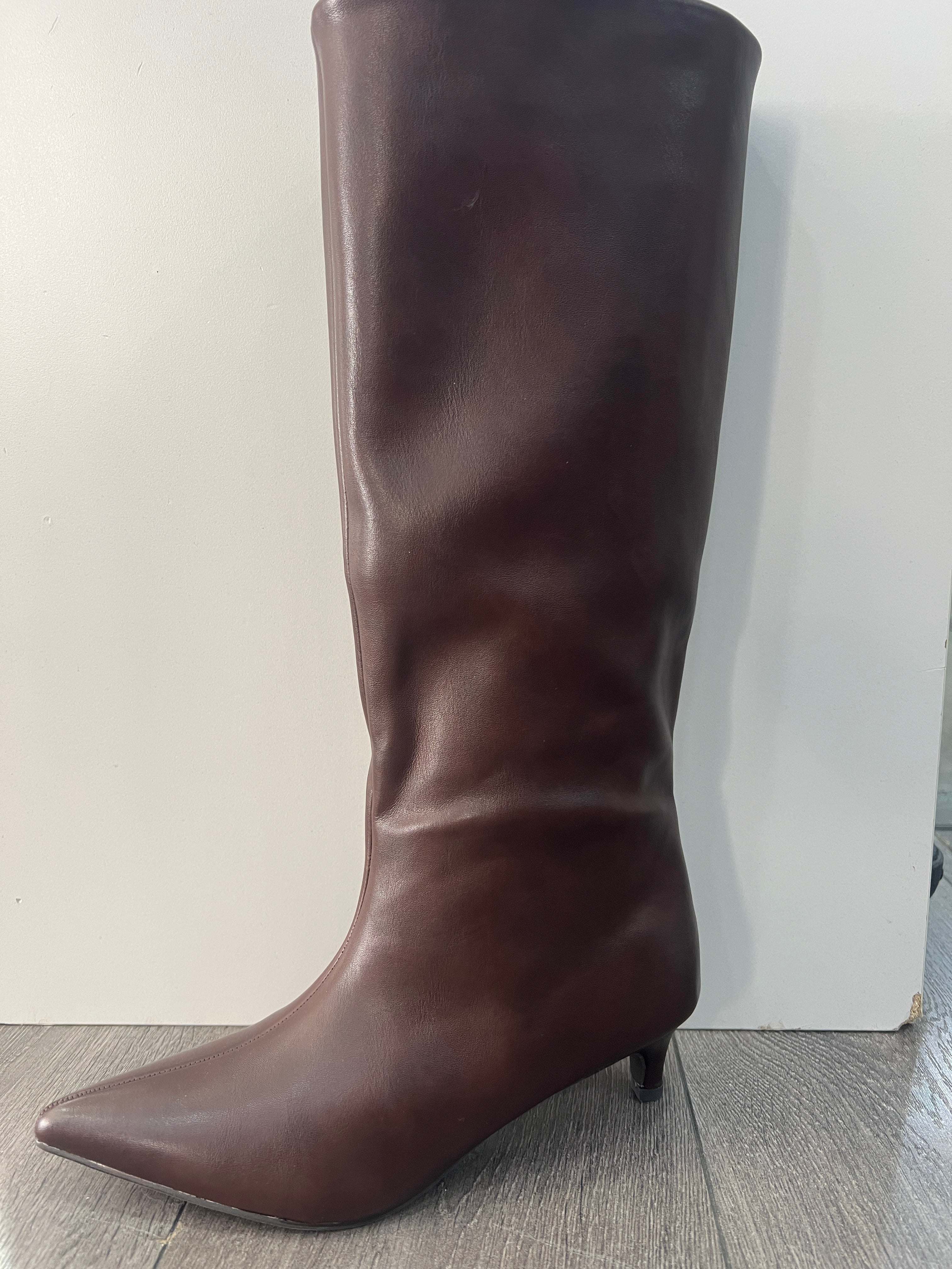 Stivale tacco 4 brown