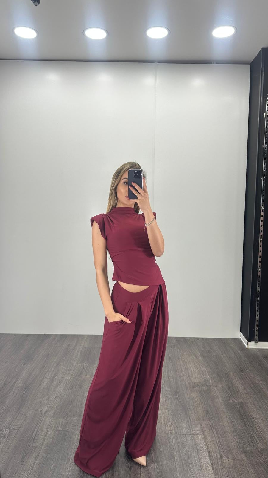 Coordinato GIADA asimmetrico con spalline