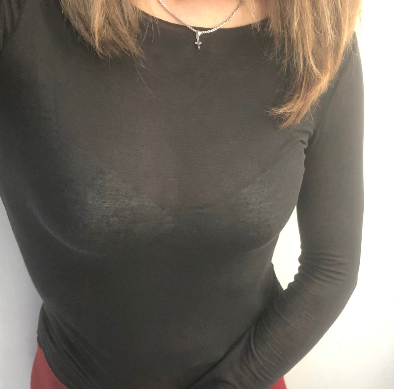 Maglia in cachemire girocollo