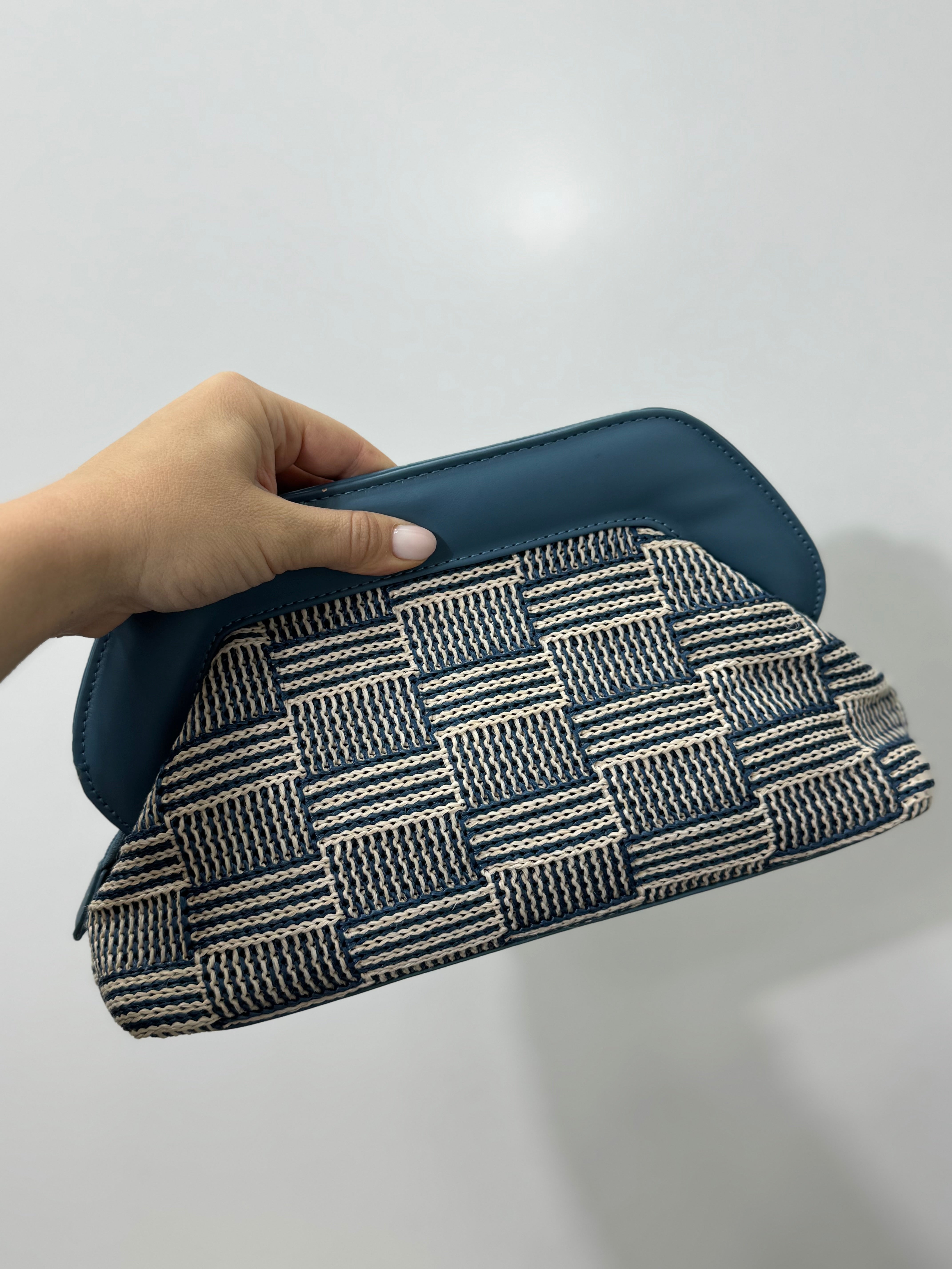 Borsa Holidays con tracolla in tessuto
