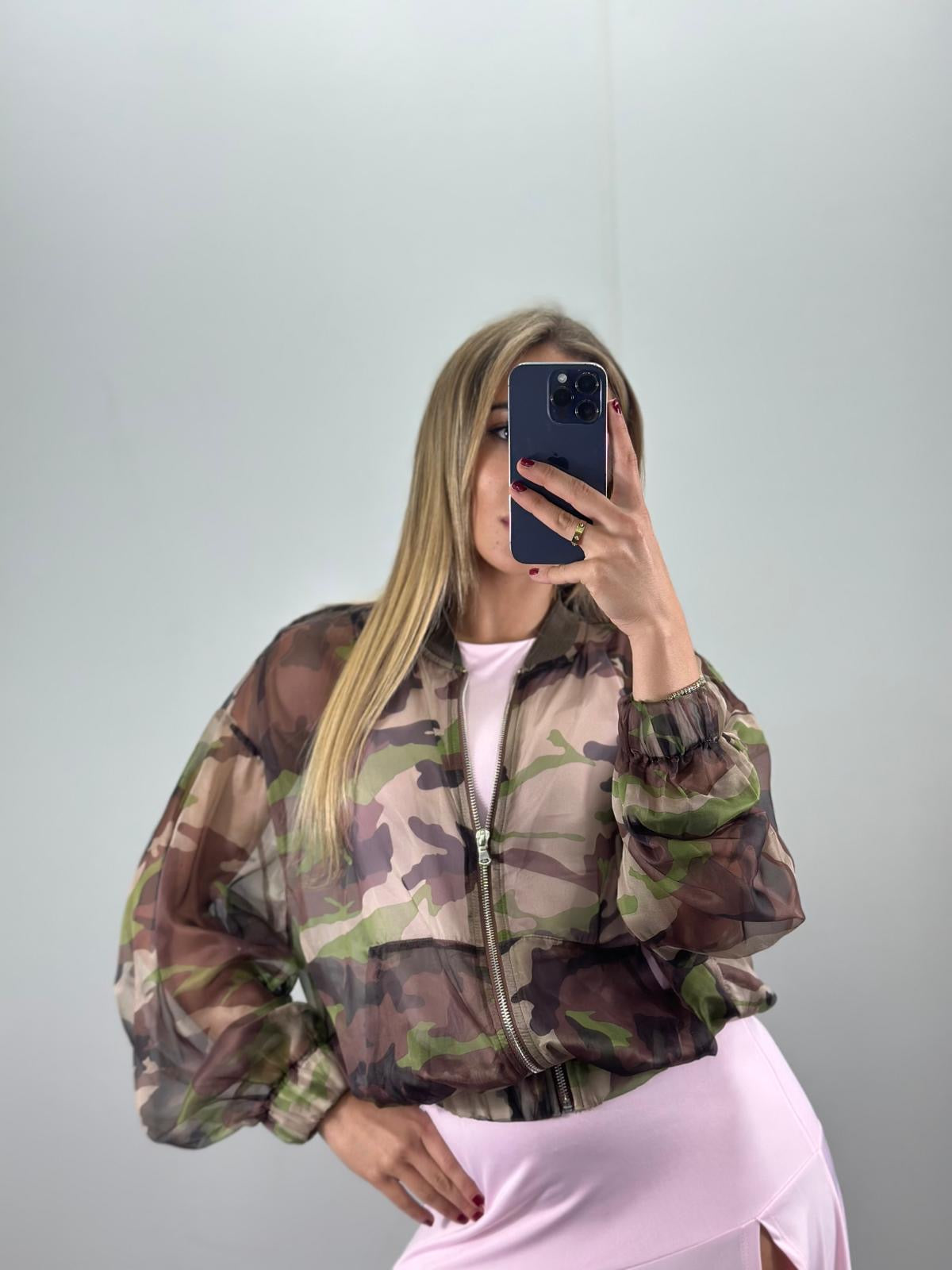 Giubbinetto CAMOUFLAGE velato LUMINA