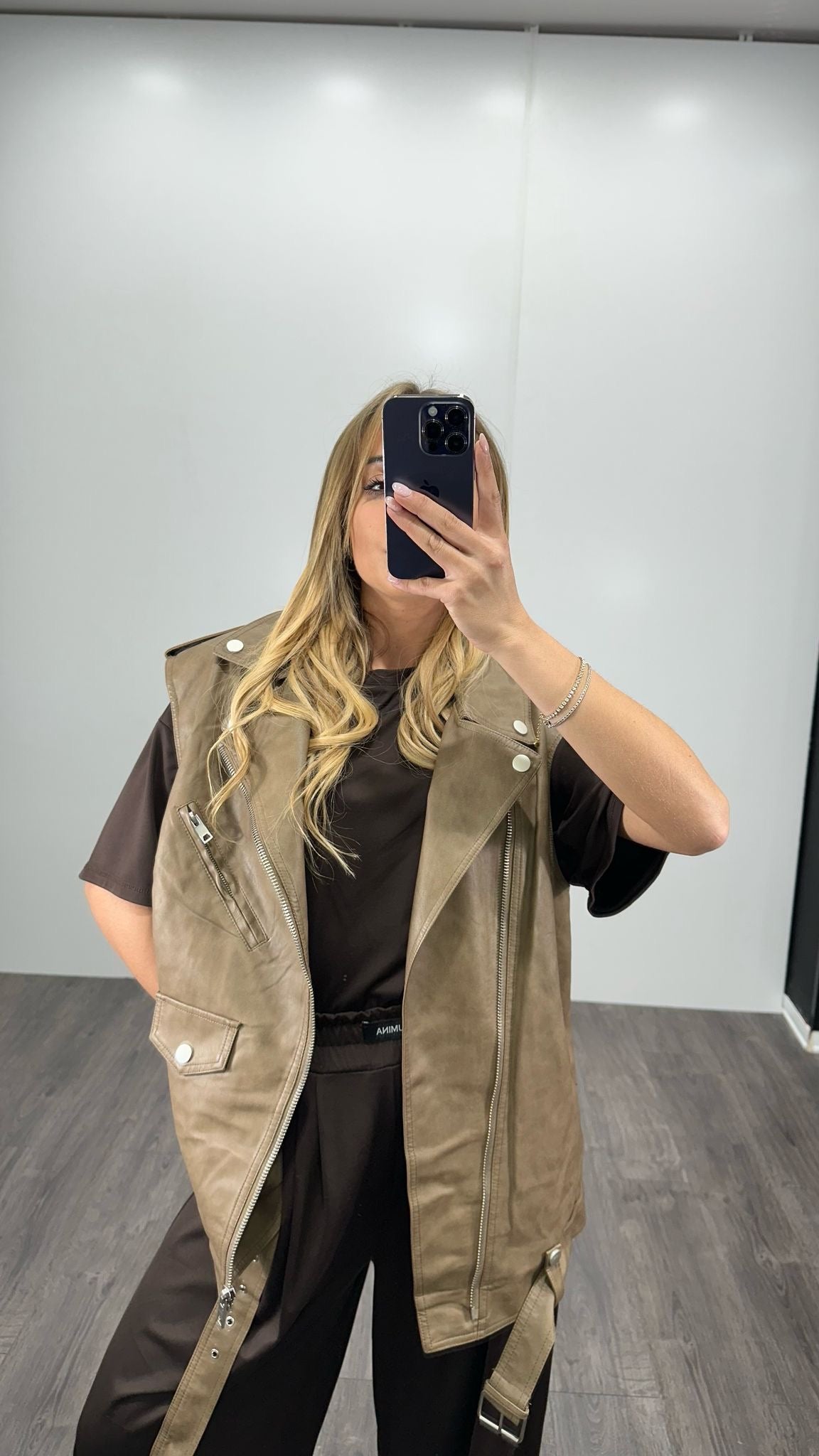 Smanicato oversize in ecopelle