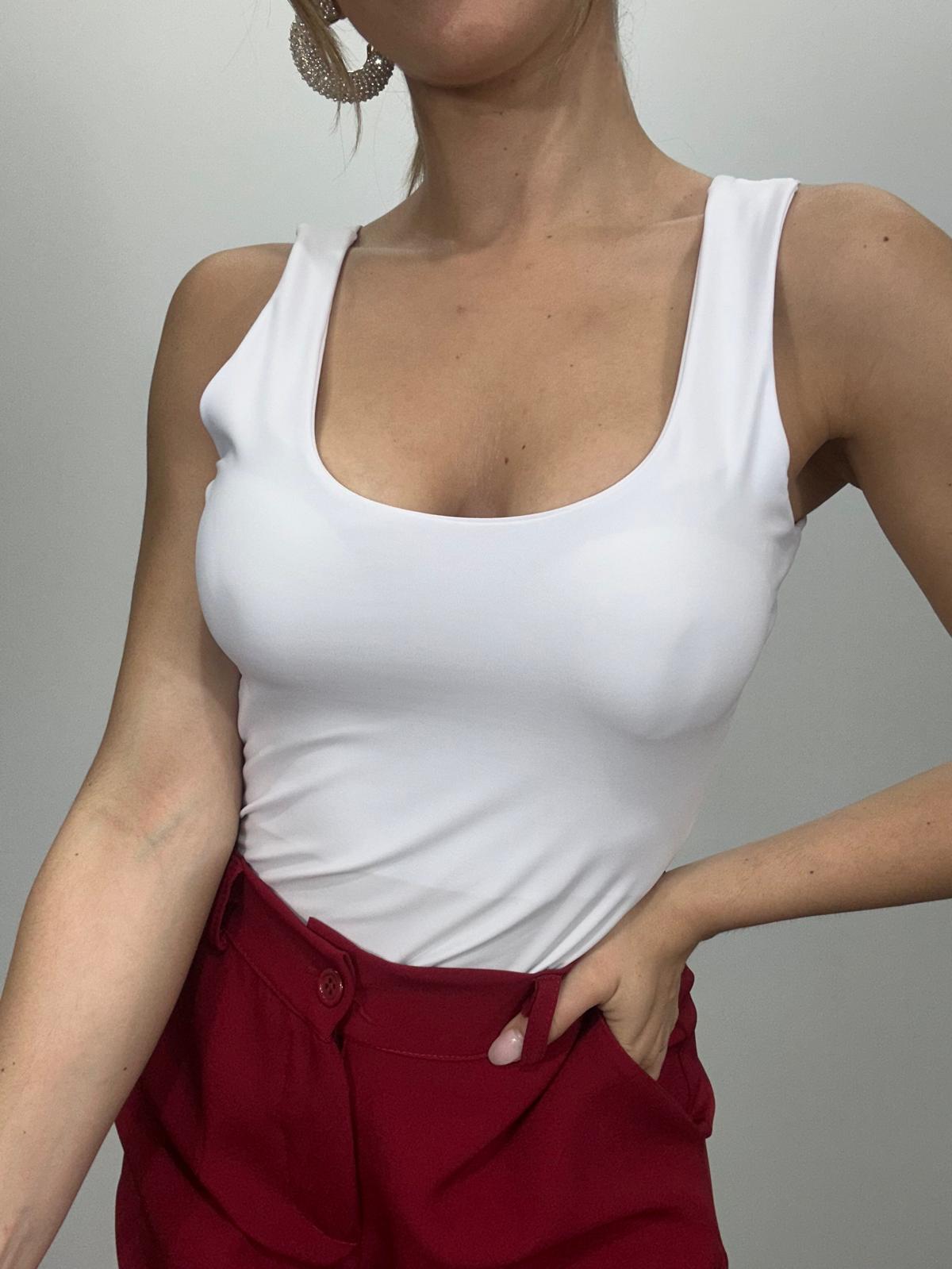 Body semplice con spalla larga
