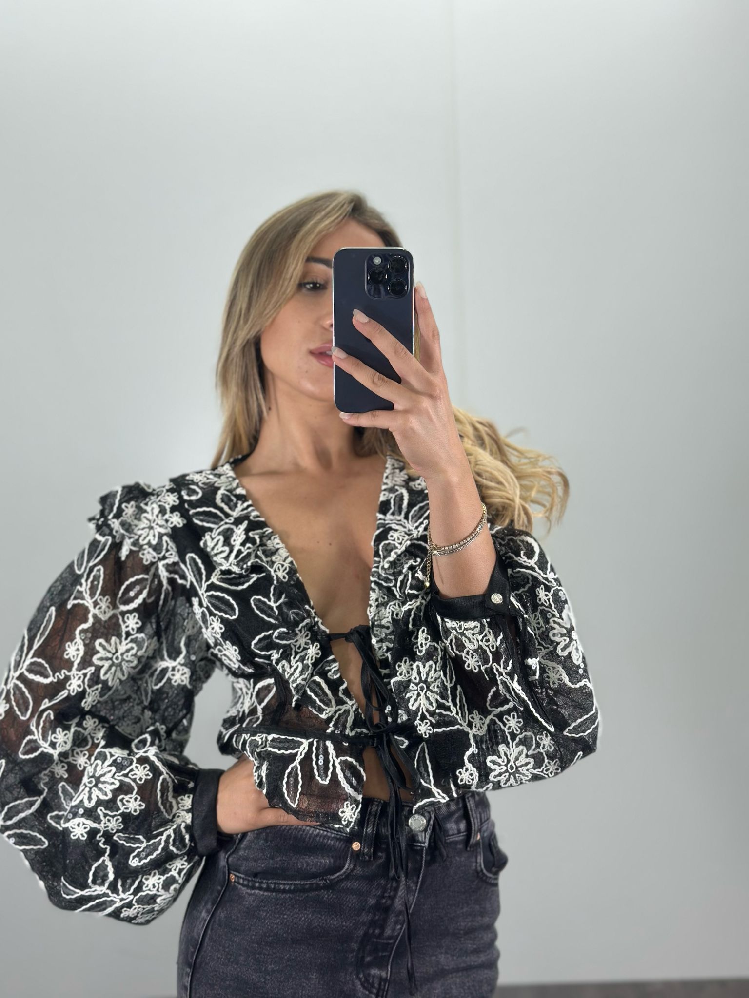Blusa SOPHIE in pizzo