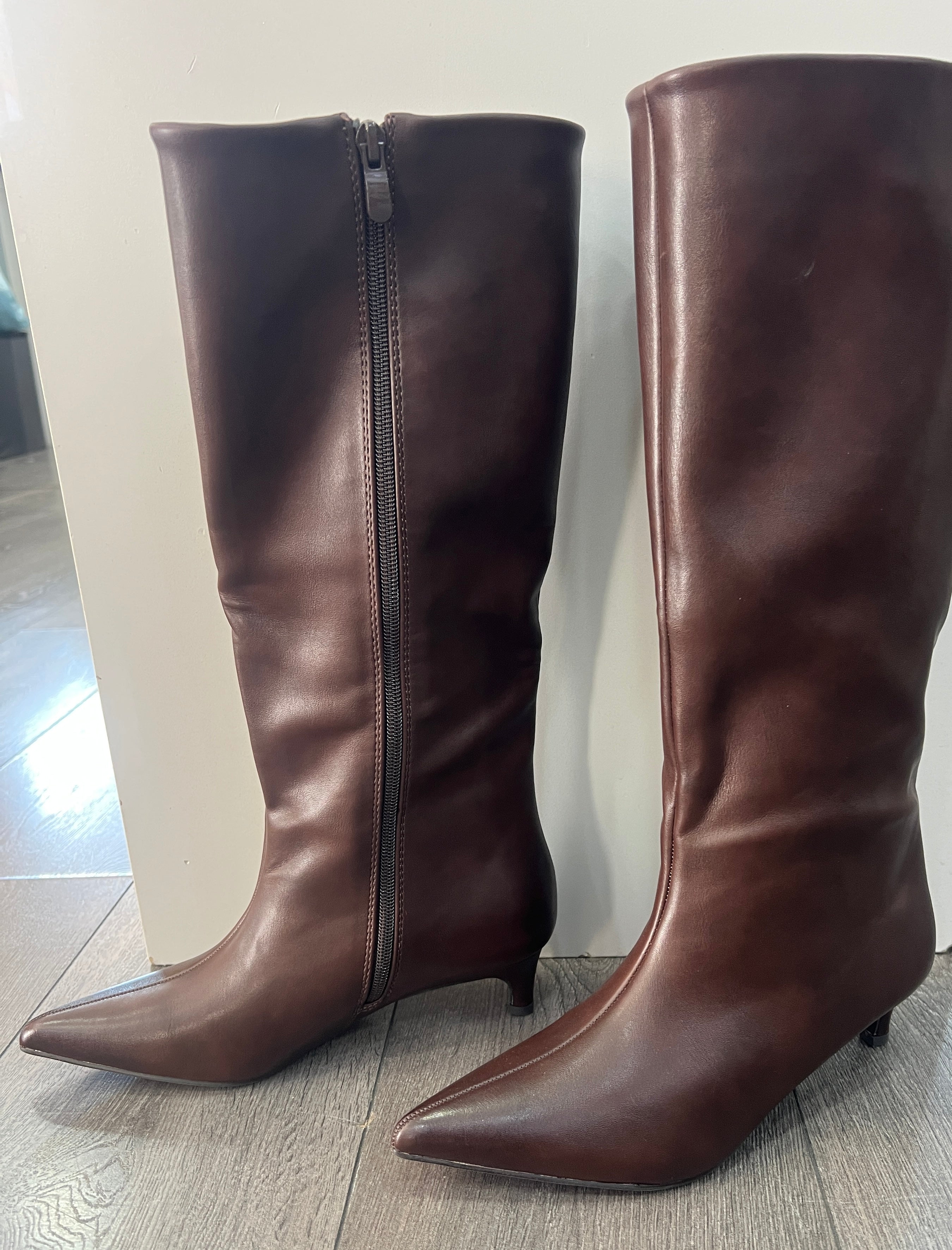 Stivale tacco 4 brown