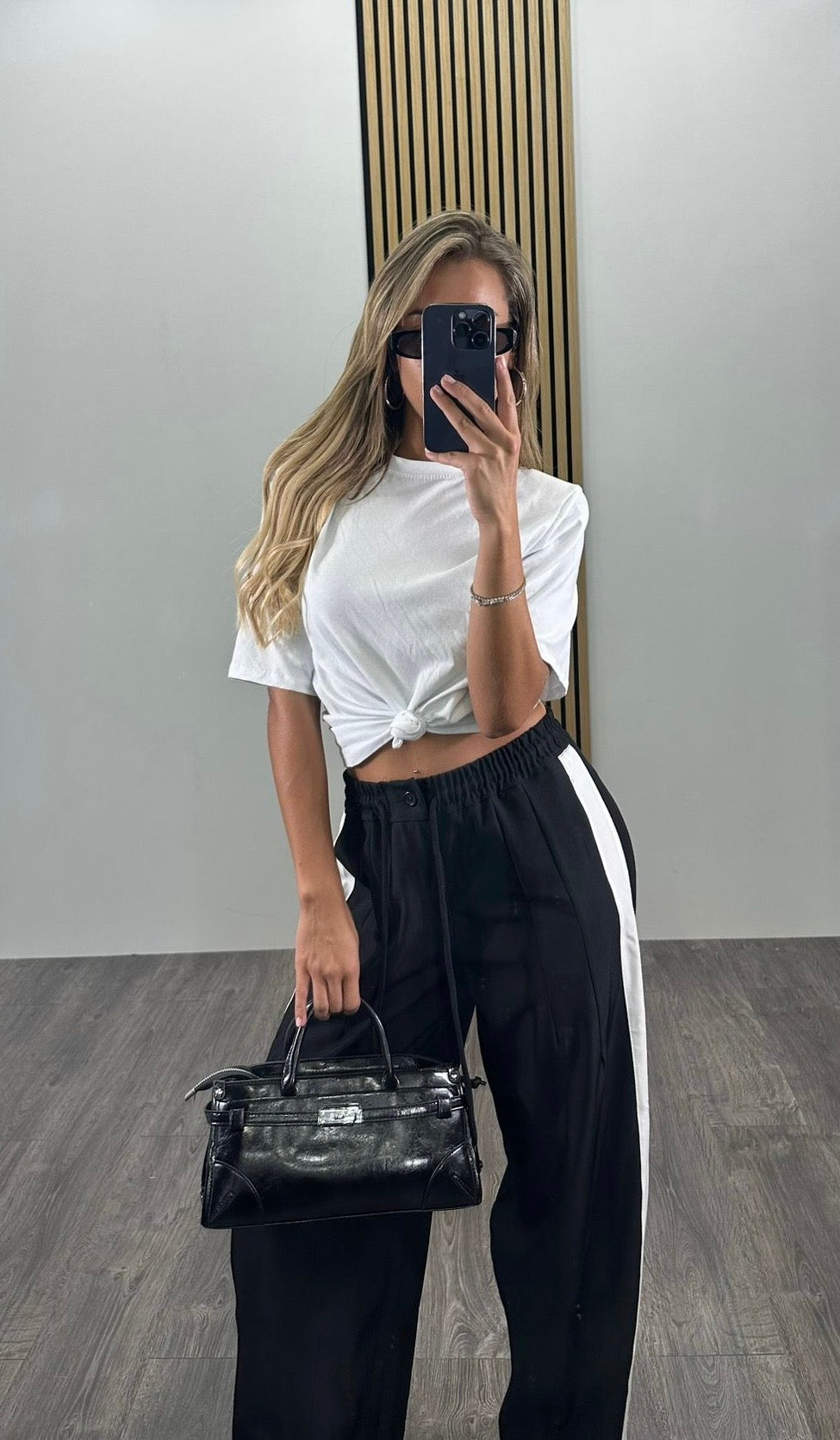 Pantaloni ROMINA con banda laterale