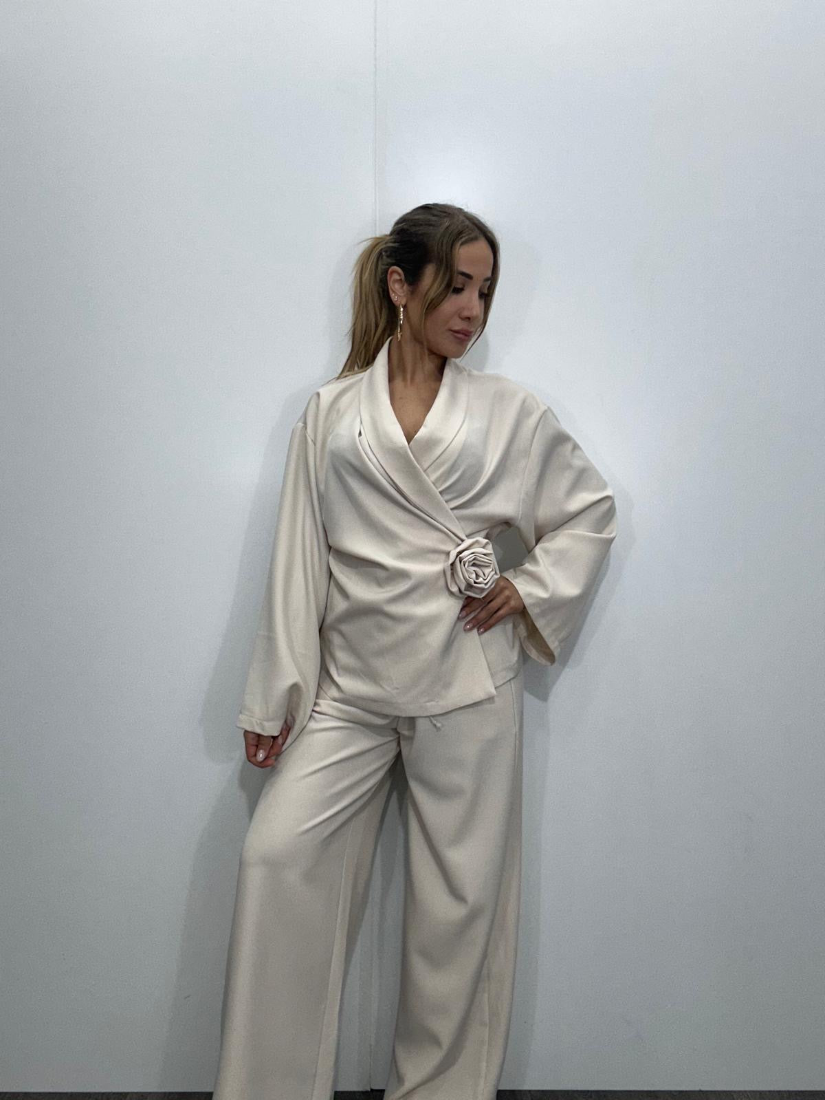 Set coordinato con kimono