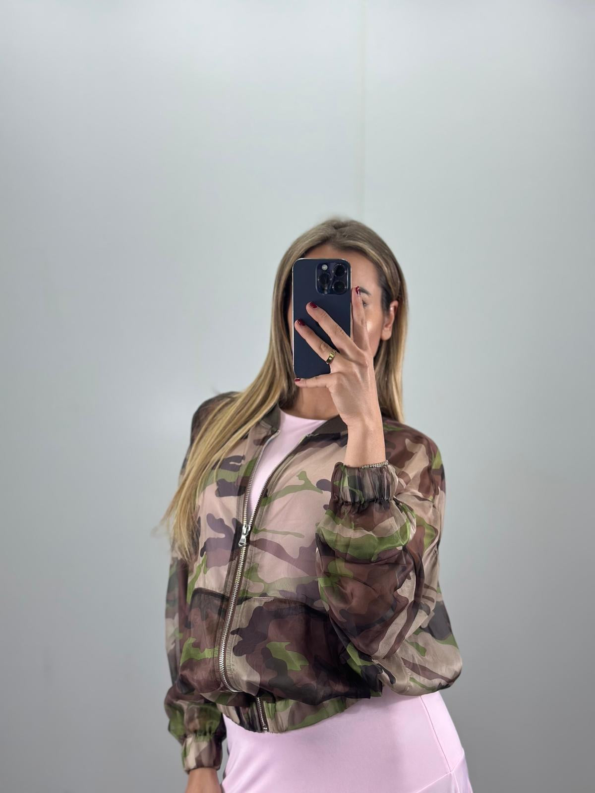 Giubbinetto CAMOUFLAGE velato LUMINA