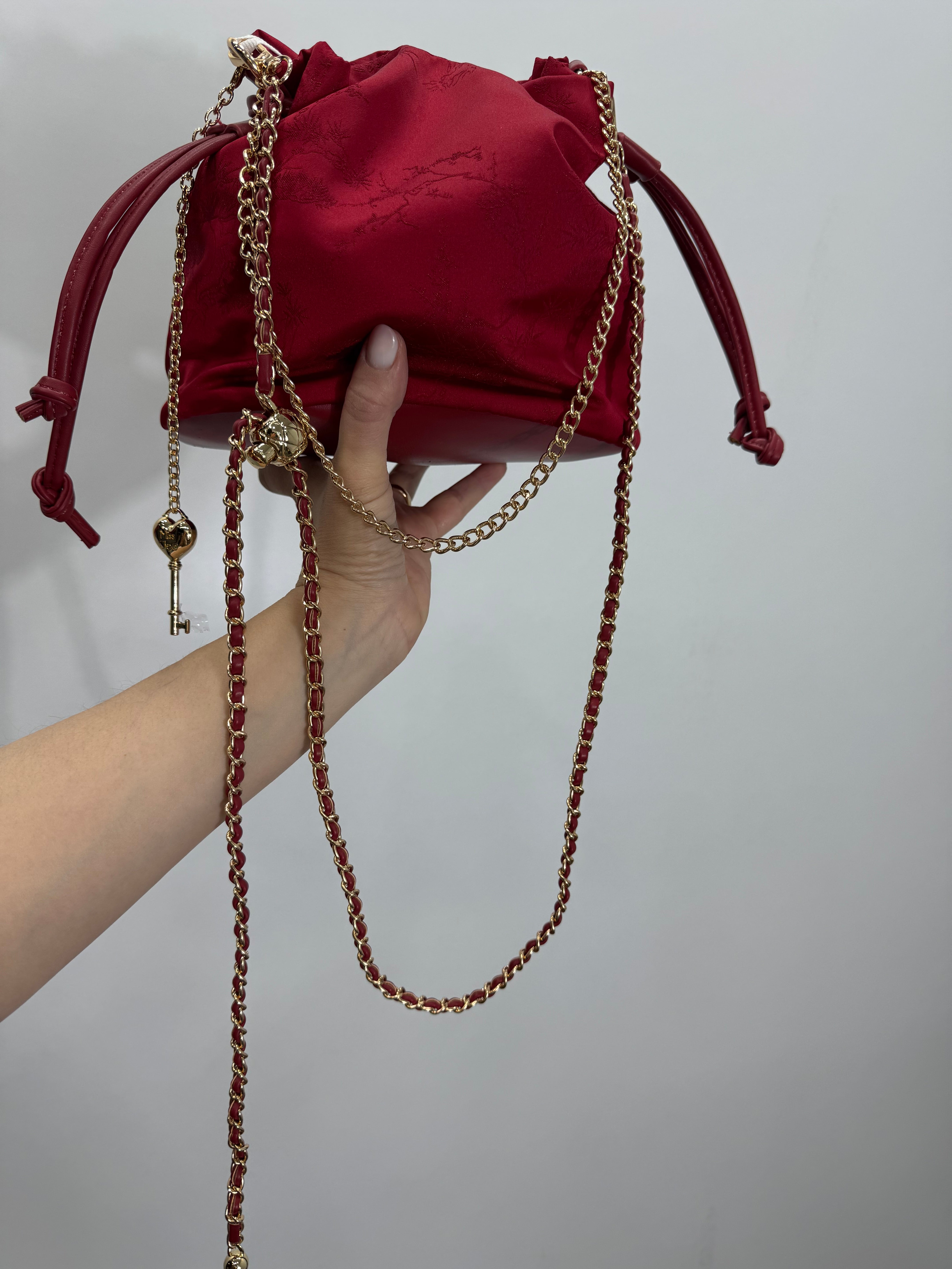 Borsa a secchiello Rossa